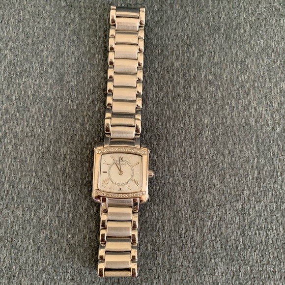 Bulova Diamond Accent Ladies Stainless Steel Watch - Picture 3 of 6